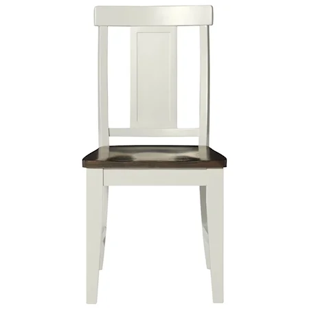 Contemporary Dining Side Chair with Panel Back